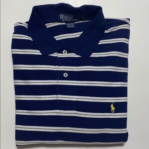 Polo Ralph Lauren blue stripe polo shirt size: XL